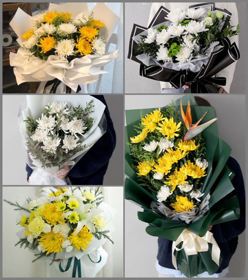 陕西咸阳市旬邑县湫坡头镇散集村白事花束代送